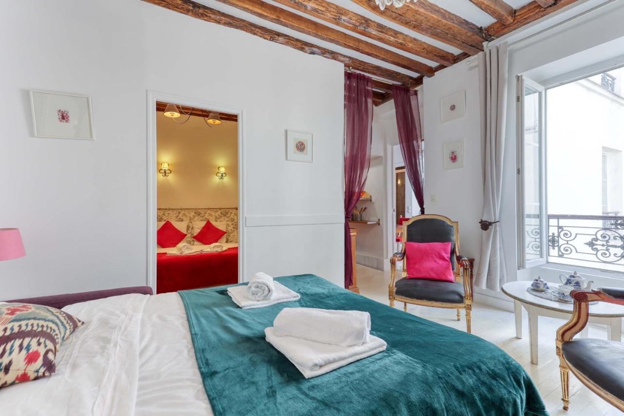 Parisian Cocoon 1Bdr Flat - Prime Loc Le Marais Appartement Buitenkant foto
