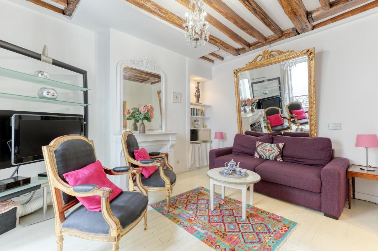 Parisian Cocoon 1Bdr Flat - Prime Loc Le Marais Appartement Buitenkant foto