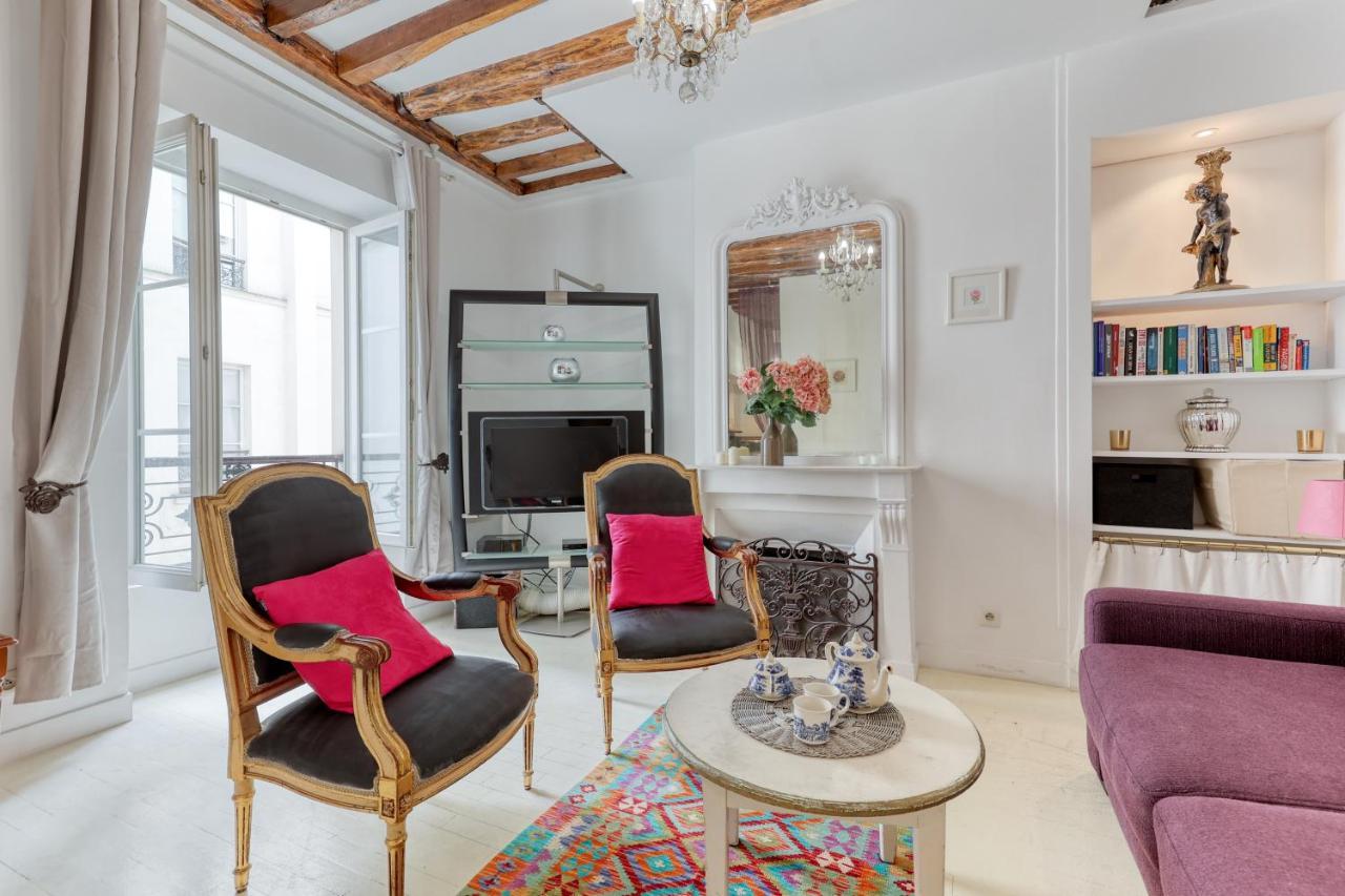 Parisian Cocoon 1Bdr Flat - Prime Loc Le Marais Appartement Buitenkant foto