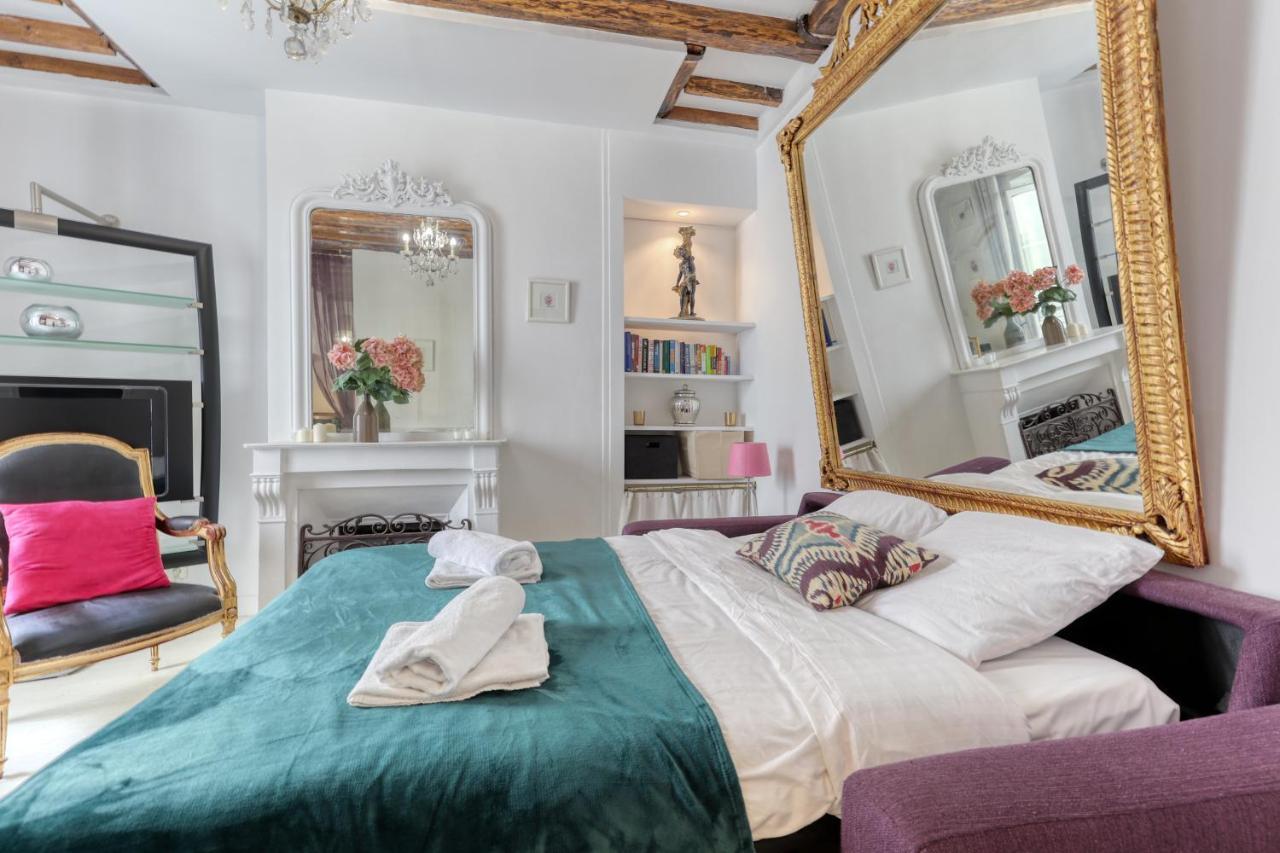 Parisian Cocoon 1Bdr Flat - Prime Loc Le Marais Appartement Buitenkant foto