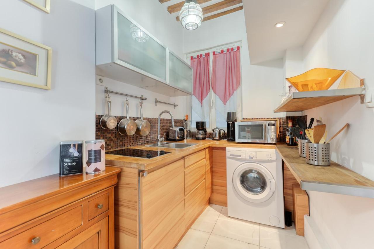 Parisian Cocoon 1Bdr Flat - Prime Loc Le Marais Appartement Buitenkant foto