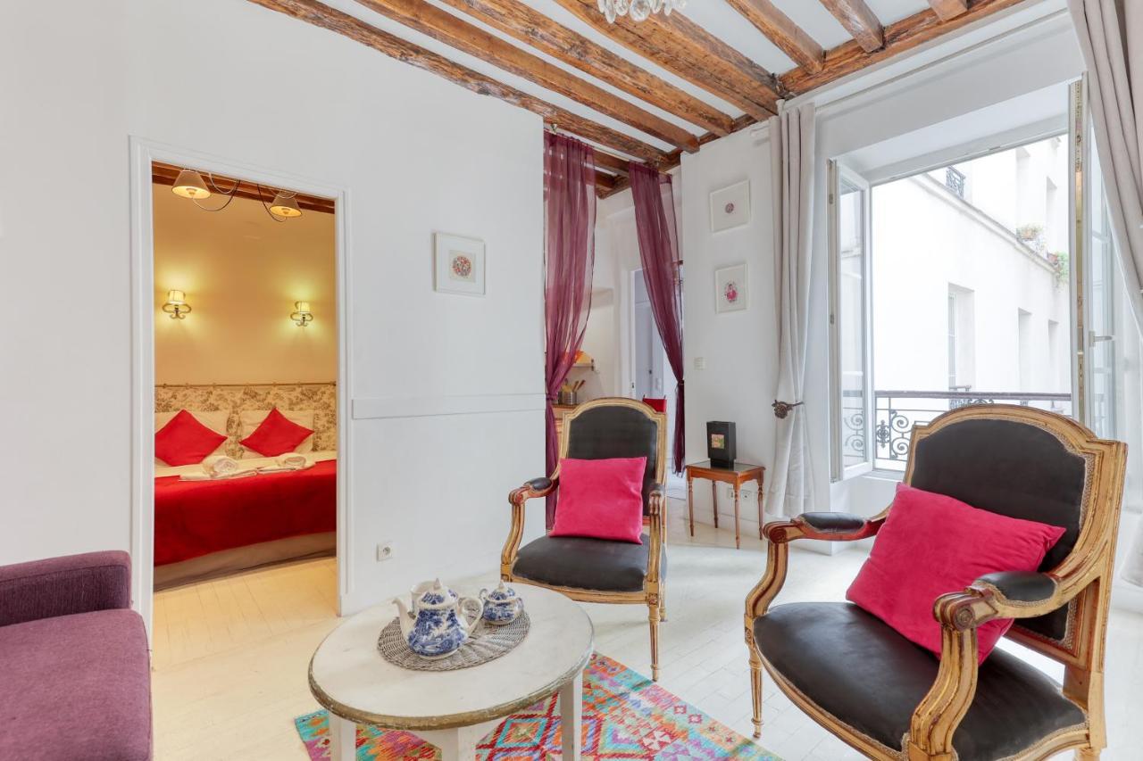 Parisian Cocoon 1Bdr Flat - Prime Loc Le Marais Appartement Buitenkant foto